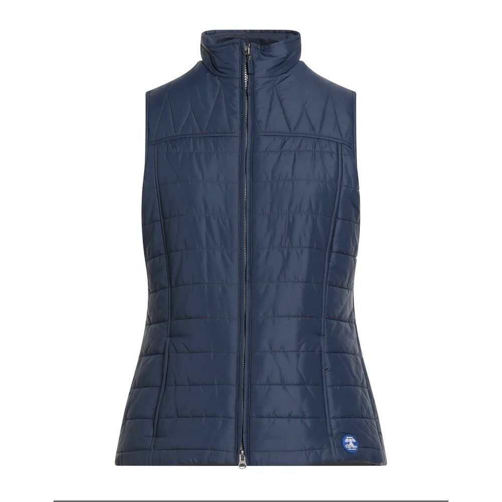 Barbour Navy Blue Shillhope Gillet Quilted Vest 4
